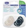 CHICCO (ARTSANA SpA) PhysioForma® Air Succhietti Blu Silicone 6-16 Chicco® 2 Pezzi