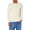 Schott NYC Plbruce1 Maglione Pullover, Ecru, Large Uomo