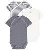 Petit Bateau A097H, Body neonato manica corta Unisex - Bimbi 0-24, Variante 1, 6 mesi