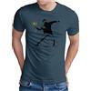 OM3® Banksy Flower Thrower T-shirt da uomo | Urban Street II Art Peace Graffiti Punk Indie Sozial Kritik | S - 5XL, Denim (#2026), XL