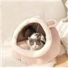 URITIS Cuccia per Gatti da Interno - Decorativa Semichiusa Con Giocattolo Appeso e Batuffolo di Cotone per Cuccioli di Gattino, Adatta per Cani, Nidi Quattro Stagioni