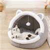 URITIS Cuccia per Gatti da Interno - Decorativa Semichiusa Con Giocattolo Appeso e Batuffolo di Cotone per Cuccioli di Gattino - Adatta per Cani e Gatti, Nidi Quattro Stagioni