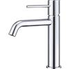 MICE COLLECTION MICE - Rubinetto monocomando per lavabo in ottone - 2 vie acqua fredda/calda - Rubinetteria da bagno per lavabo colore nero opaco (cromato)