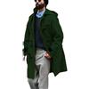 Suncolour Montgomery da Uomo in Misto Lana Cappotto Classico con Cappuccio