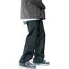 Caxndycing Baggy Jeans da uomo con stampa, pantaloni jeans con stampa a stelle, larghi, jeans hip hop, jeans Y2K, larghi, jeans lavati, oversize, jeans da uomo, alla moda, streetwear, 03 nero., XXXL
