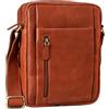 STILORD 'Irving' Borsello Uomo in Pelle Borsa Tracolla Vintage Piccola Borsetta Messenger Piccola in Cuoio a Spalla, Colore:conciata al vegetale brandy