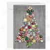 Edition Colibri XL biglietto di Natale ALBERO DI NATALE COLORATO con busta/involucro - XL-DIN-A4 biglietto pieghevole con motivo colorato dell'albero di Natale (11096)
