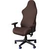 LIFEDX Rivestimento per sedia da gioco, 4 pezzi, per sedia da ufficio, girevole con braccioli/schienale della sedia, rivestimento estensibile per sedia da gioco, stile racing, sedia da ufficio, senza sedia,