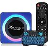 CHROX Android TV Box 13.0, X88 Pro 13 Smart TV Box RK3528 4 GB 64 GB Supporta 2,4 G/5,8 G Wifi6 BT5.0 con mini tastiera retroilluminata Ethernet LAN 3D/4K Video Decoder 2gb+16gb