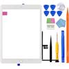 JPUNG Touchscreen Digitizer Per iPad 7/iPad 8 Display 2019/2020 10.2 Pollici, Per A2197 A2198 A2200 A2270 A2428 A2429 A2430 Schermo tattile Frontale,con Home Buttone,+ Strumenti di Riparazione