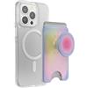 PopSockets: PopWallet + per MagSafe - Anello Adattatore per MagSafe Incluso - Porta Carte con Top Intercambiabile Integrato per Smartphone e Custodie - Aura