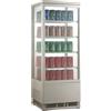 AMITEK Espositore vetrina refrigerata verticale - Capacità 98 litri - cm 42.8 x 38.6 x 111 h
