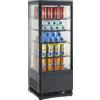 AMITEK Espositore vetrina refrigerata verticale - Capacità 98 litri - cm 42.8 x 38.6 x 111 h