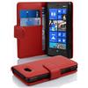Cadorabo Custodia Libro per Nokia Lumia 820 in Rosso Cremisi - con Vani di Carte e Funzione Stand di Similpelle Strutturata - Portafoglio Cover Case Wallet Book Etui Protezione