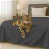 Byour3 - Copriletto in Cotone Misto ORGANICO Matrimoniale Letto Singolo Piazza e Mezza Coperta Pesante Lavabile Teli Arredo Multiuso Copritutto GrandFoulard Copridivano (Grigio Piombo, 1 p. e mezzo)