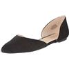 NINE WEST Astronave D'Orsay, Ballerine Donna, Nubuck Nero, 43 EU