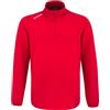 CCM Felpa da uomo CCM LOCKER ROOM FLEECE 1/4 ZIP Red M