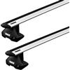 Thule Portatutto Thule con EVO WingBar GMC Sierra 4-dr Double-cab con tetto vuoto 14-18