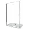 Giorgy - Porta doccia vetro 6 mm per installazione in nicchia Altezza 190 cm installazione reversibile cm 115-120