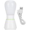 GUPE Lampada da comodino, lampada da tavolo ABS portatile e ricarica USB per PC Luminosità regolabile 2800K-3100K Temperatura colore per ufficio per dormitorio per hotel per casa