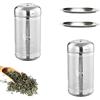 Ruikdly Infusore per Tisane, Colino per Tisane Acciaio Inossidabile 304 Riutilizzabile Infusore Tè, Filtro per Tè Con Vassoio di Coperchio, per Tè Sfuso,Tisane,Caffè,Spezie
