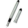 Cesare Emiliano Penna Stilografica Personalizzabile in Argento 925 e Resina Nera XS130-OT2F