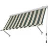 DEODATO Tenda da sole cassonata beige/verde 200x250 cm