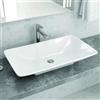 KAMALU Lavabo da appoggio 70cm in ceramica Litos-1685