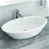 KAMALU Lavabo da appoggio ovale 70cm Litos-369