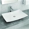 KAMALU Lavabo appoggio rettangolare 60cm Ceramica Litos-0008