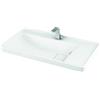 kamalu Lavabo sospeso moderno 80cm in ceramica Litos-TT88- KAMALU