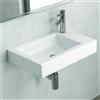 KAMALU Lavabo sospeso 55 cm rubinetto destra Litos-MN55