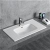 KAMALU Lavabo da incasso 101cm ceramica bianca | Litos-K7100