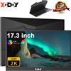 XGODY 17,3" Monitor Portatile 2K XGODY Display IPS Monitor 2560 x 1440 HDMI USB-C 60Hz