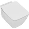 IDEAL STANDARD - STRADA II VASO WC SOSPESO TECNOLOGIA AQUABLADE CON SEDILE A CHIUSURA RALLENTATA FISSAGGI NASCOSTI