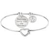 Bluespirit Bracciale da donna, Collezione GOOD VIBES, in Acciaio,Idee regalo - P.31R505000800, Pensiero per Amica, Fidanzata, Moglie, Realizza i tuoi desideri