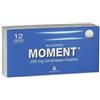 Moment 200 mg Ibuprofene Farmaco Antinfiammatorio e Antidolorifico 12 Compresse