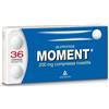 Moment 200 mg Ibuprofene Farmaco Antinfiammatorio e Antidolorifico 36 Compresse