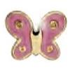 Biojoux Sanico Orecchino Sterile Bjt710 Gp Pink Butterfly