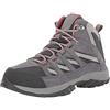 Columbia CRESTWOOD MID WATERPROOF Scarponi Da Trekking Alta impermeabili Donna, Grigio (Graphite x Daredevil), 39.5 EU