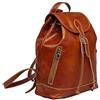 NO BREND Zaino in Vera Pelle Made in Italy Vintage Borsa Donna Cuoio- Artigiani Toscani VICTOR LINE SRL