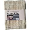 OM DOLCE CASA Copritavolo Tovaglia Rettangolare Pizzo Filet Vintage 100% Cotone Tinta Unita Colore Ecru (150_250)
