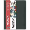 Canson Graduate Manga, Blocco da disegno carta liscia, 200 g/m, 40 fogli, 21.6x27.9 cm, copertina rigida