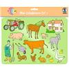 URSUS 44100003 Mal Set 3 per bambini, 6 stencil trasparenti con diversi motivi, plastica e 6 disegni colorati, multicolore, 26,8 x 18,9 x 0,2 cm