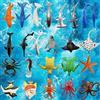 BLMHTWO 24 figure di animali marini, animali marini, giocattoli in plastica, animali marini realistici durante il bagno, come giocattolo educativo per l'educazione, regali di compleanno
