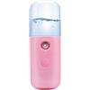 HEALLILY Vaporizzatore Facciale Portatile Ionico Nebbia Calda Ricarica Usb Facciale Sauna Umidificatore Dispositivo Trucco per Sauna Spa Seni Idratanti Detergenti Pori Rosa