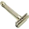 Parker Safety Razor Rasoio di sicurezza Parker, LA VARIANTE OPEN COMB - Double Edge REGOLABILE, personalizza la tua rasatura ruotando il quadrante da lieve ad aggressivo - 5 lame incluse (Cromo satinato)