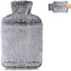 Alles Gute Borsa Acqua Calda Peluche da 1,8L, Boule Acqua Calda con Tasca a Canguro- Borsa dell'acqua Calda per Mano Piede Caldo Collo Cervicale, Spalle,