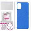 apgo BACK SKIN Film Pellicola protettiva Protezione Posteriore per Xiaomi Poco M3 Pro 5G, skin sticker film foil vinyl Blu pastello opaco