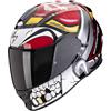SCORPION Casco EXO-491 PIRATE Nero Rosso SCORPION XS